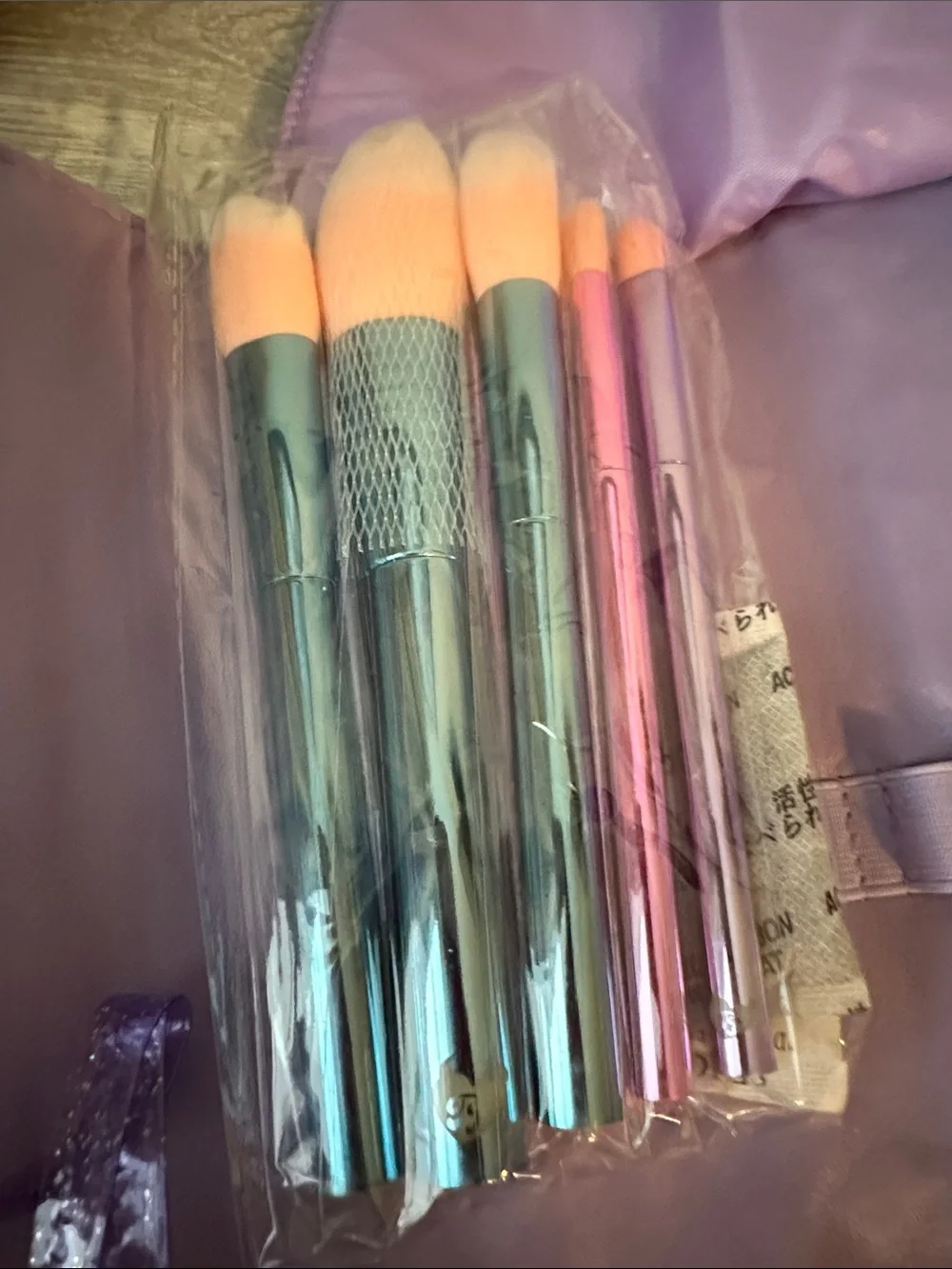 Lavender Tully Crafted Travel Makeup Brush Set /Tool Roll